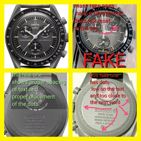 COPY - Swatch Omega Moonswatch Mission to Neptune the Moon Mercury Watch etc - Picture 4 of 14